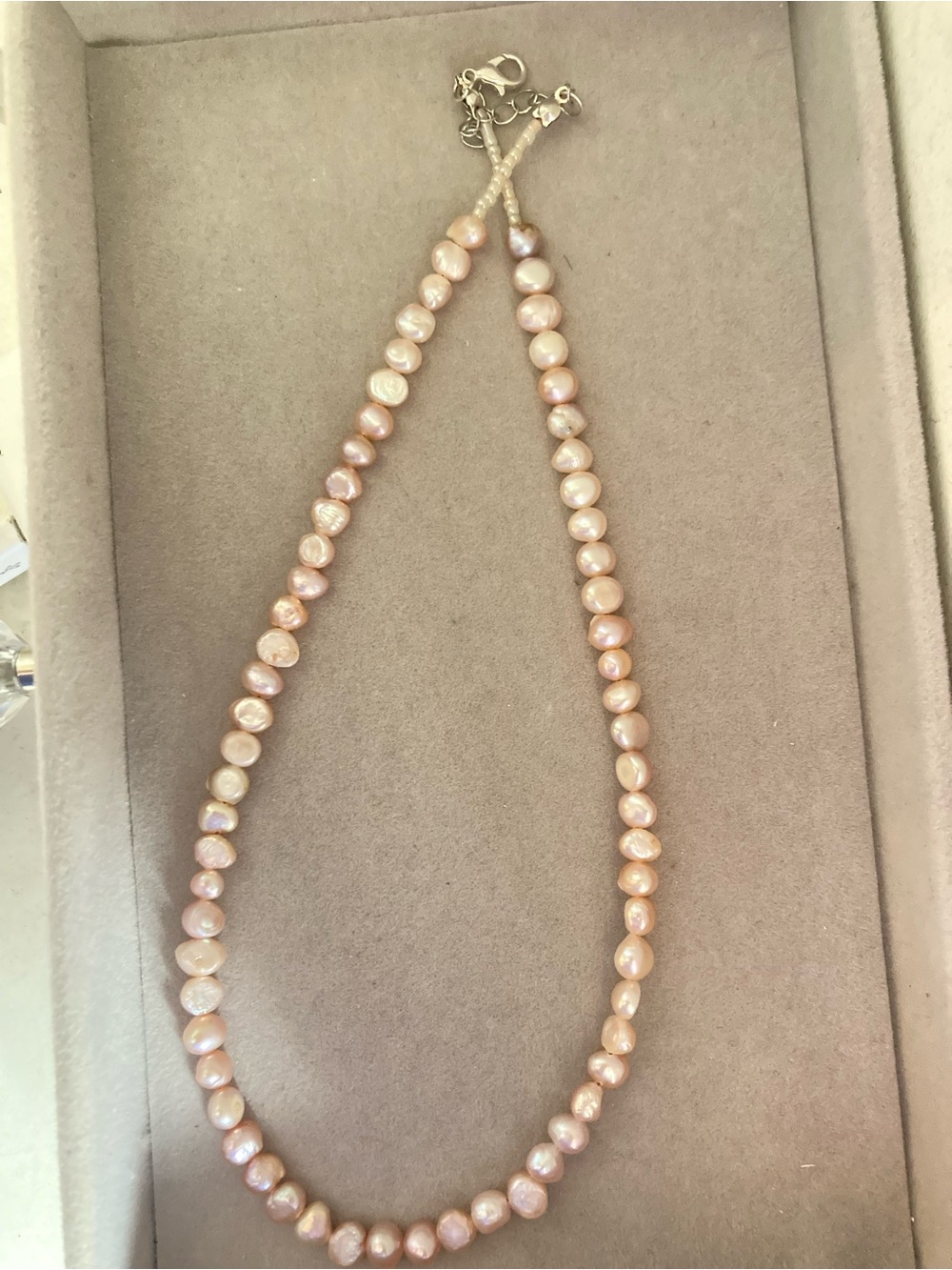 Pearl Blush Pink Freshwater Pearl Necklace - Pearl Brand